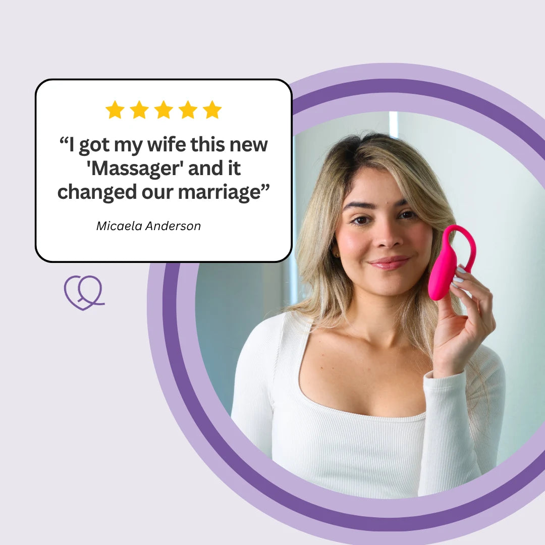 Five-star customer review: I got my wife this new Massager and it changed our marriage